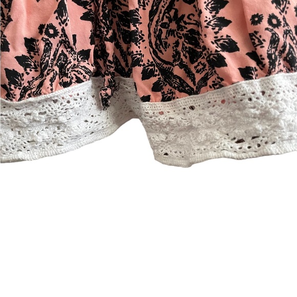 Free People Off The Shoulder Coral Boho Dress EUC Size Medium - Picture 4 of 9